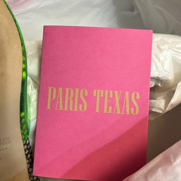 PARIS TEXAS Penelope 95mm Snake Print Mules 39 size - Picture 9 of 10